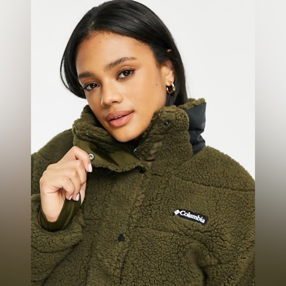 Columbia Women's Cozy Lodge Baffled Sherpa Fleece - Picture 2 of 8